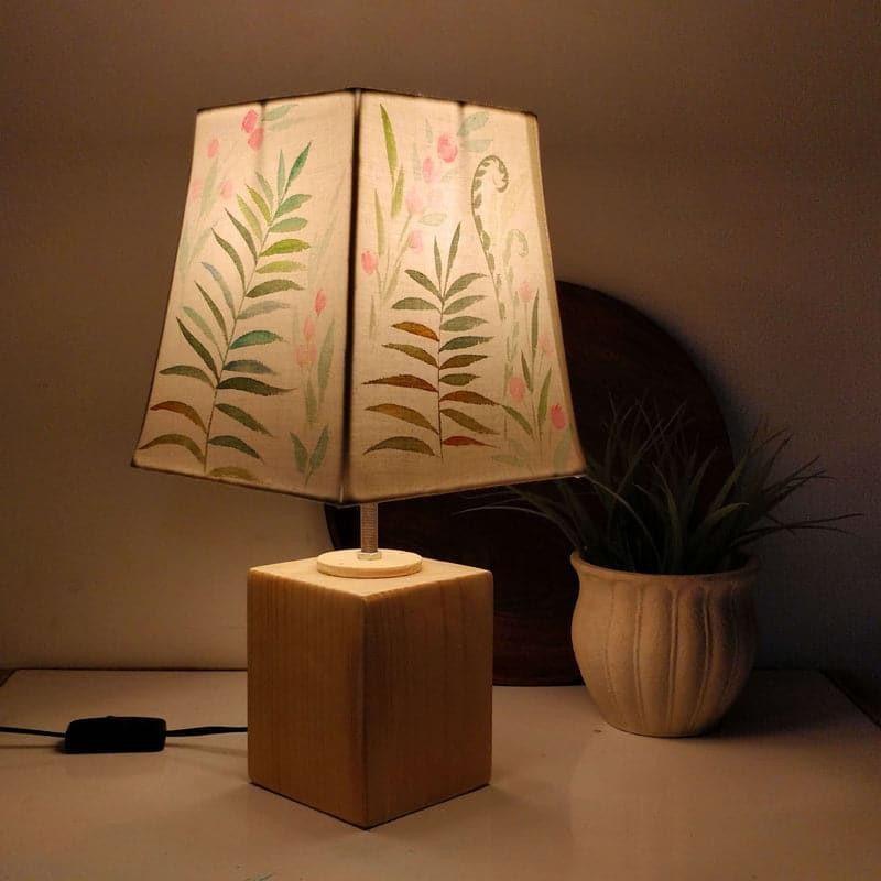 Ferno Flip Empire Handpainted Fabric Table Lamp - Multicolor