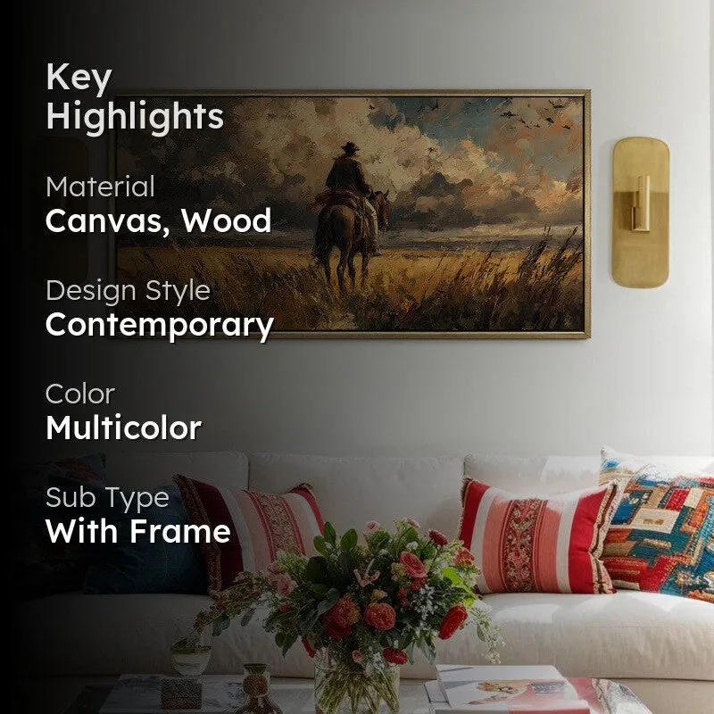 Longstride Canvas Wall Painting With Frame media 2