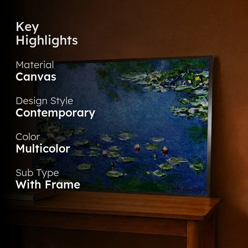 Water Lilies Canvas Wall Paintings media 2