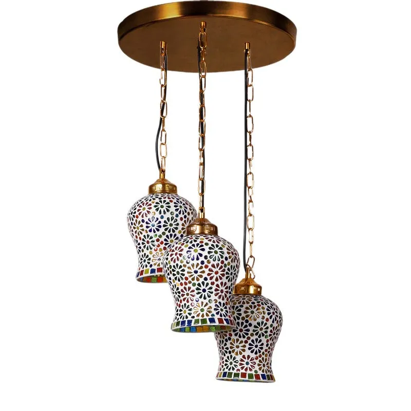 Zariya Glass Ceiling Lamp - Multicolor media 3