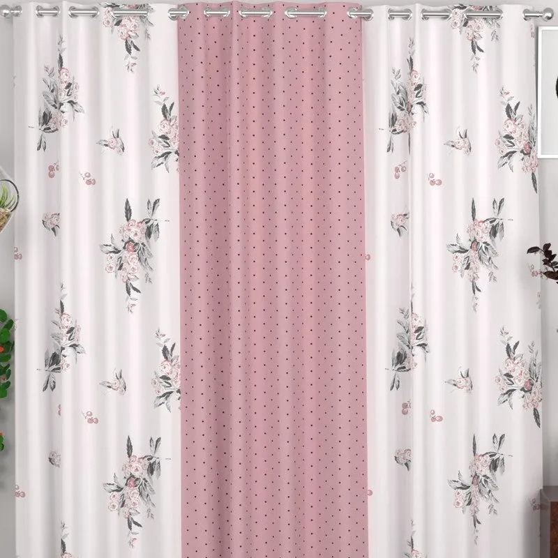 Dot Edge Curtains - Set of Three media 3