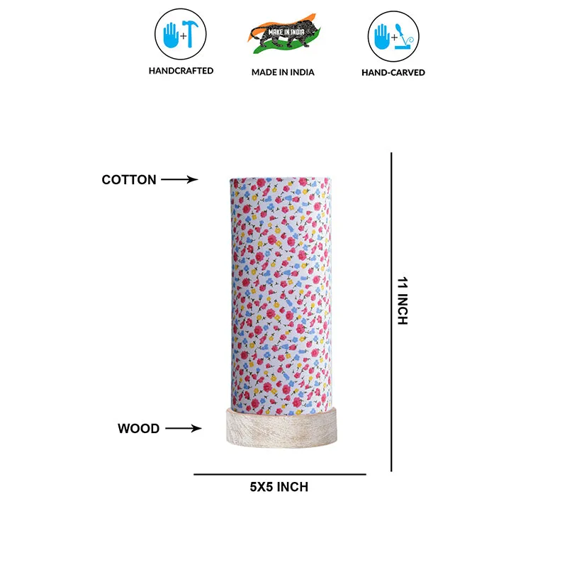 Color Splash Ocra Tower Wooden Table Lamp - Multicolor media 9