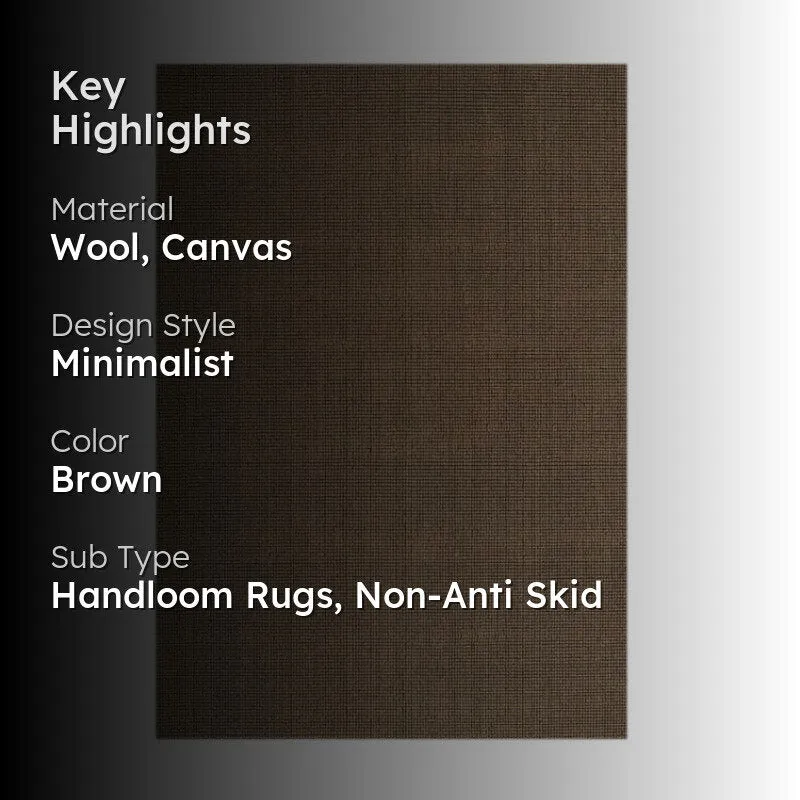 Handloom Hand Loomed Legacy Wool Rug - Dark Brown media 2