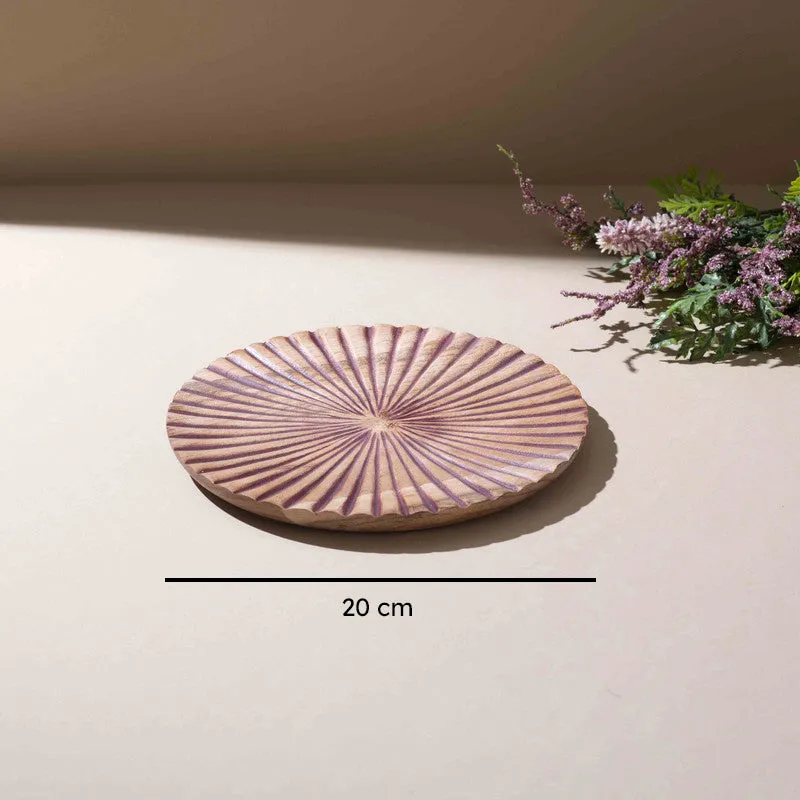 Opulence Handcrafted Mango Wood Platter - Brown media 6