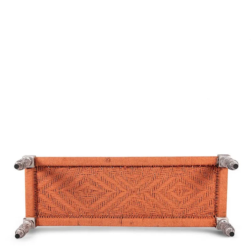 Crixo Sheesham Wooden Bench - Orange media 5