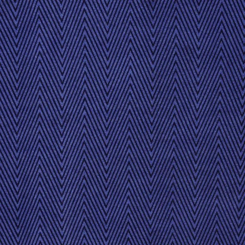 Close-up of navy blue chevron pattern fabric
