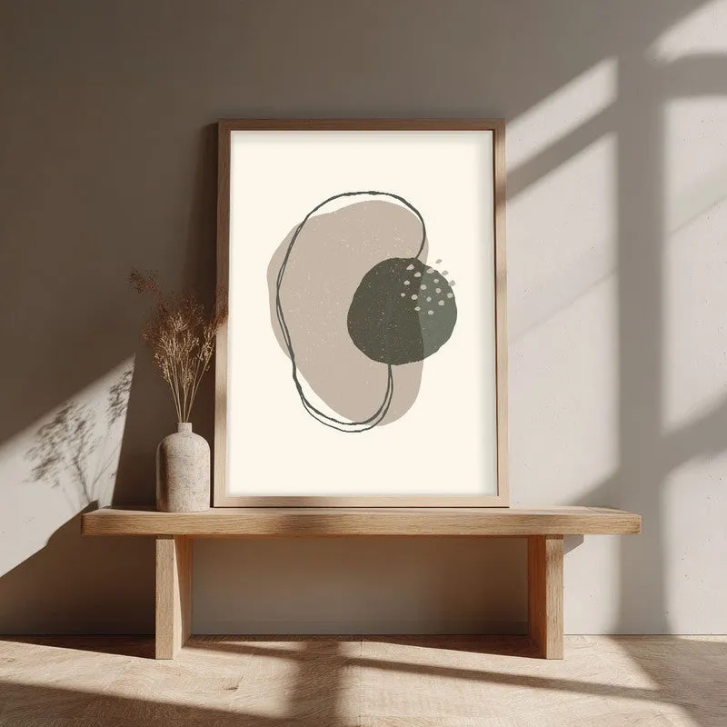 Amoeba Archival Canvas Wall Art - Natural Brown Frame media 3