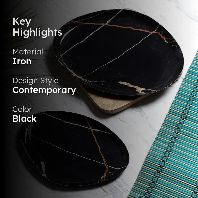 Hosana Metal Iron Platter - Set of Two media 2