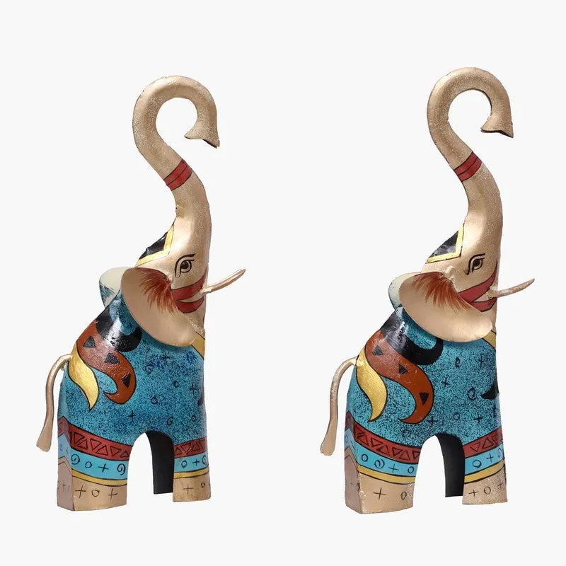 Happy Trunk Metal Showpiece - Set Of Two media 3