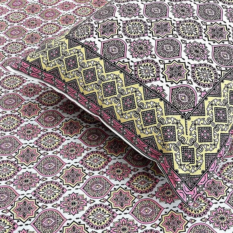 Amritasha Ethnic Cotton Bedsheet (Multicolor) - 144 TC media 4