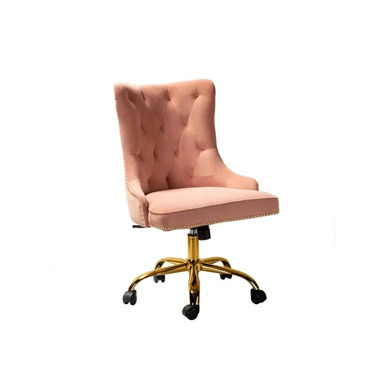 Seatra Neem Wood Office Chair - Pink media 3