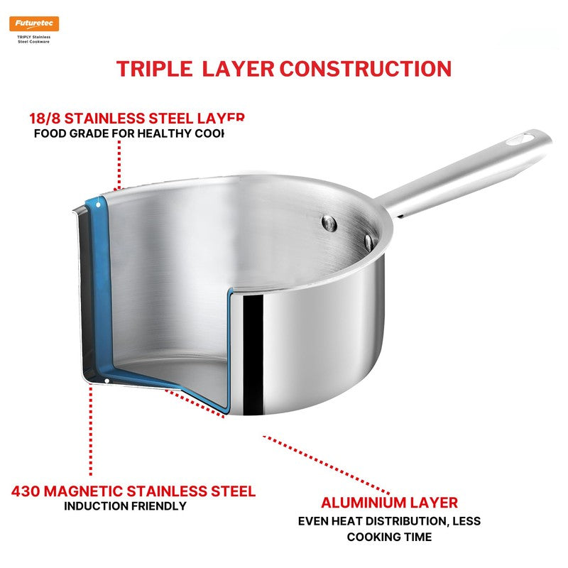 Kraft Mysti Cook Saucepan With Lid - 2200 mL media 6