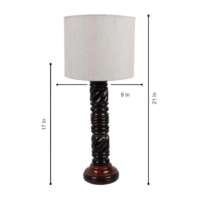 Sorar Wynn Fabric Table Lamp - White,Brown media 6
