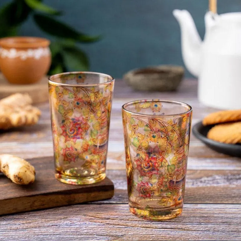 Kalamkari Chai Glass - Set Of Two media 3