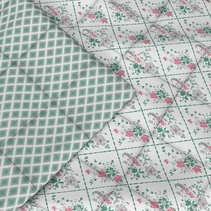 Manisha Reversible Microfiber Comforter (Green) - 150 GSM media 6