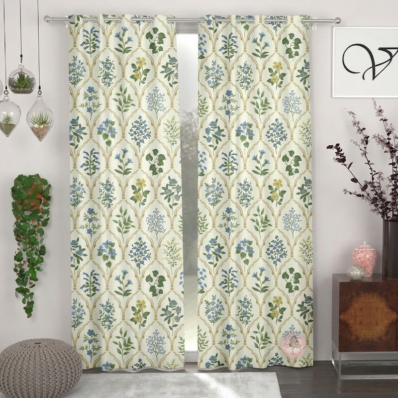 Petal Breeze Bliss Curtains - Set of Two