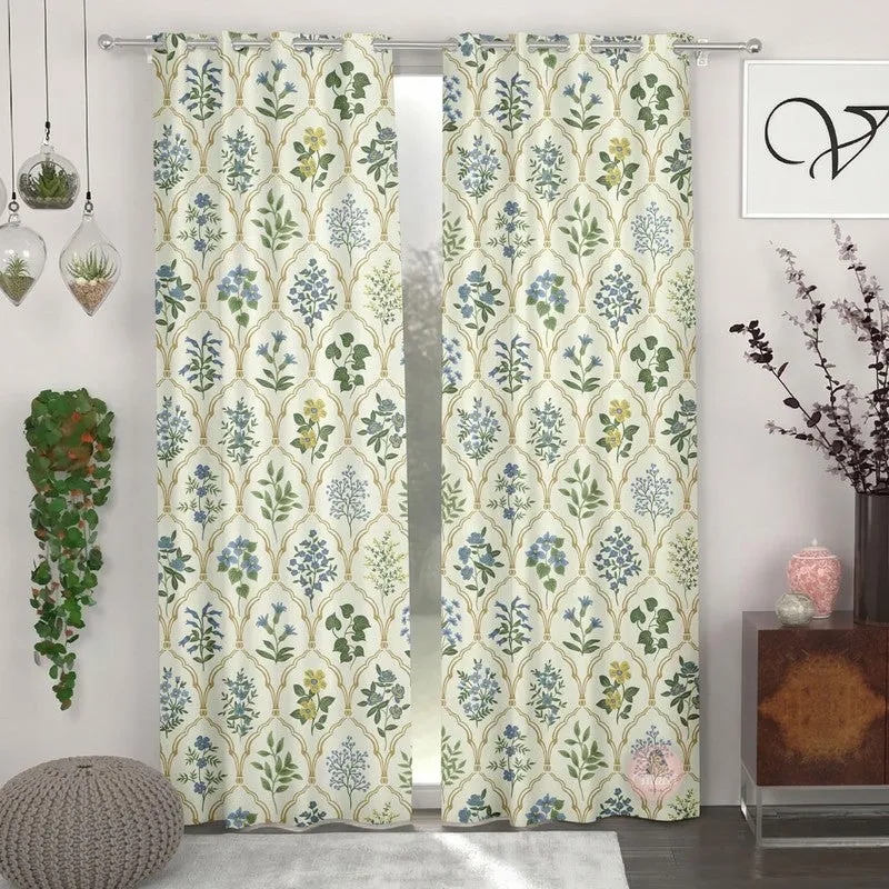 Petal Breeze Bliss Curtains - Set of Two media 1