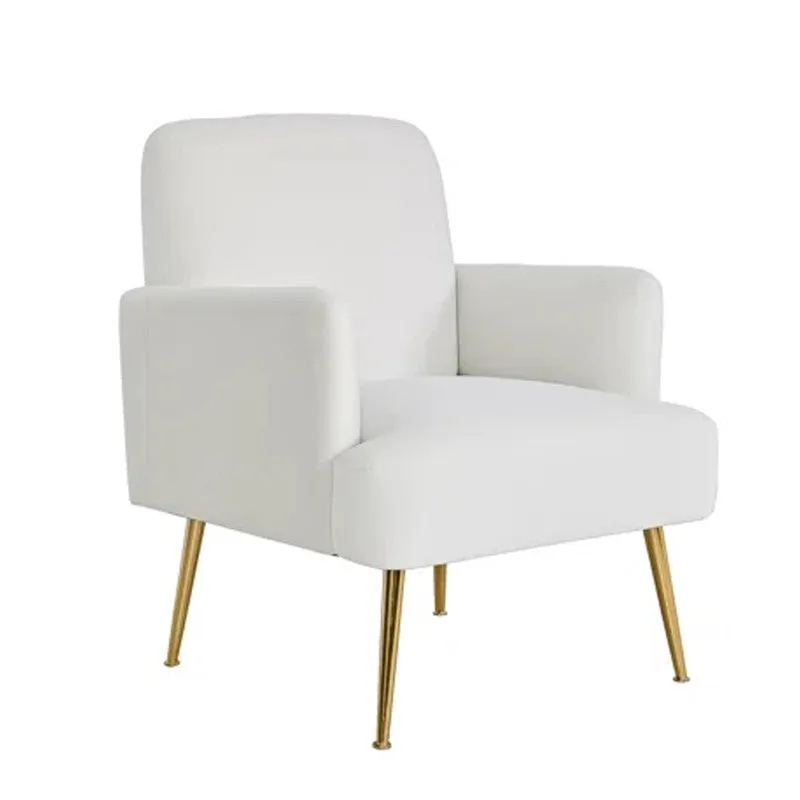 Serenza Neem Wood Accent Chair - White media 3