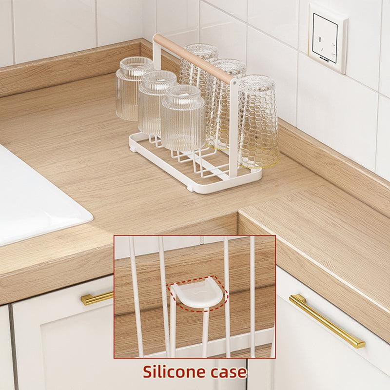Sip Stack Carbon Steel Glass Drying Rack with Handle media 5