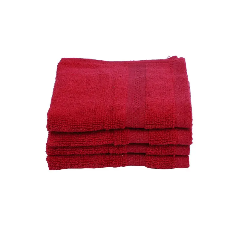 Miorah Face Towel (Red) - Set Of Four media 5