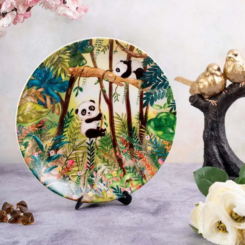 Swings Of A Panda Decorative Plate media 3