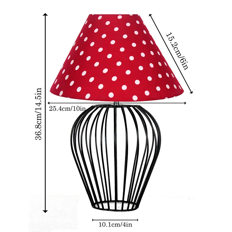 Spire Curve Metal Table Lamp - Red,White,Black media 5