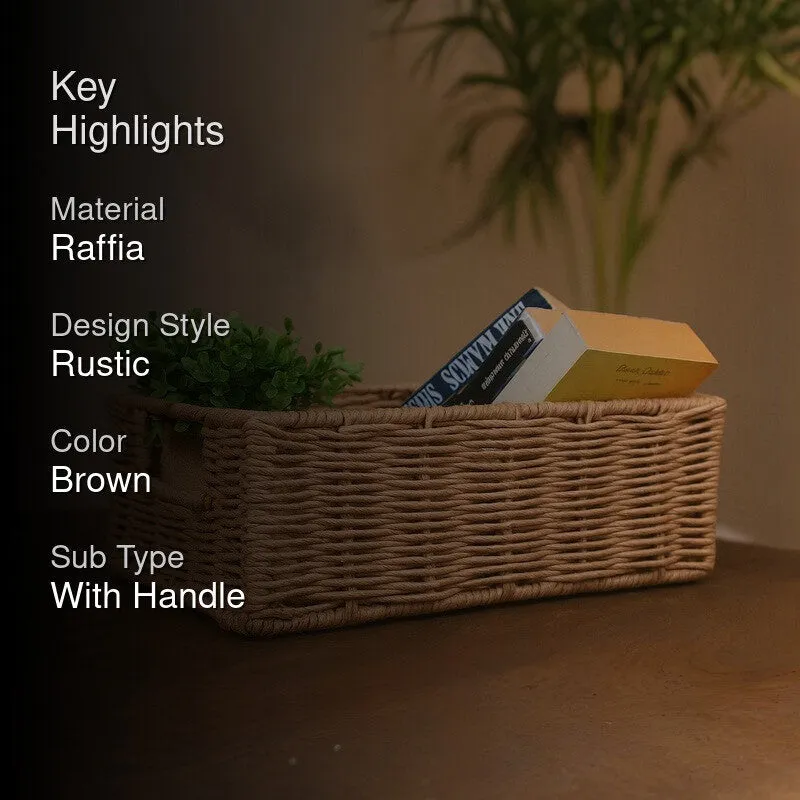 Zyrlor Raffia Storage Basket media 2
