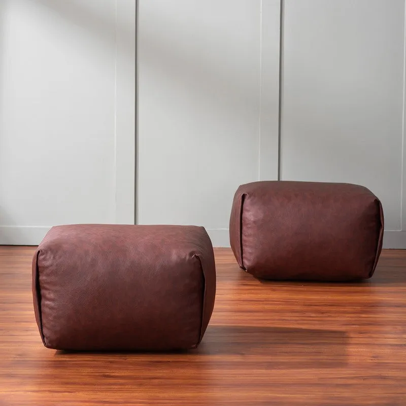 Clean Aesthetic Pouffe - Brown media 6