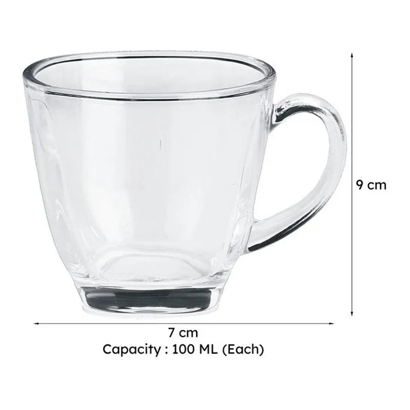 Seydou Glass Tea Cup (100 mL Each) - Set of Two media 5