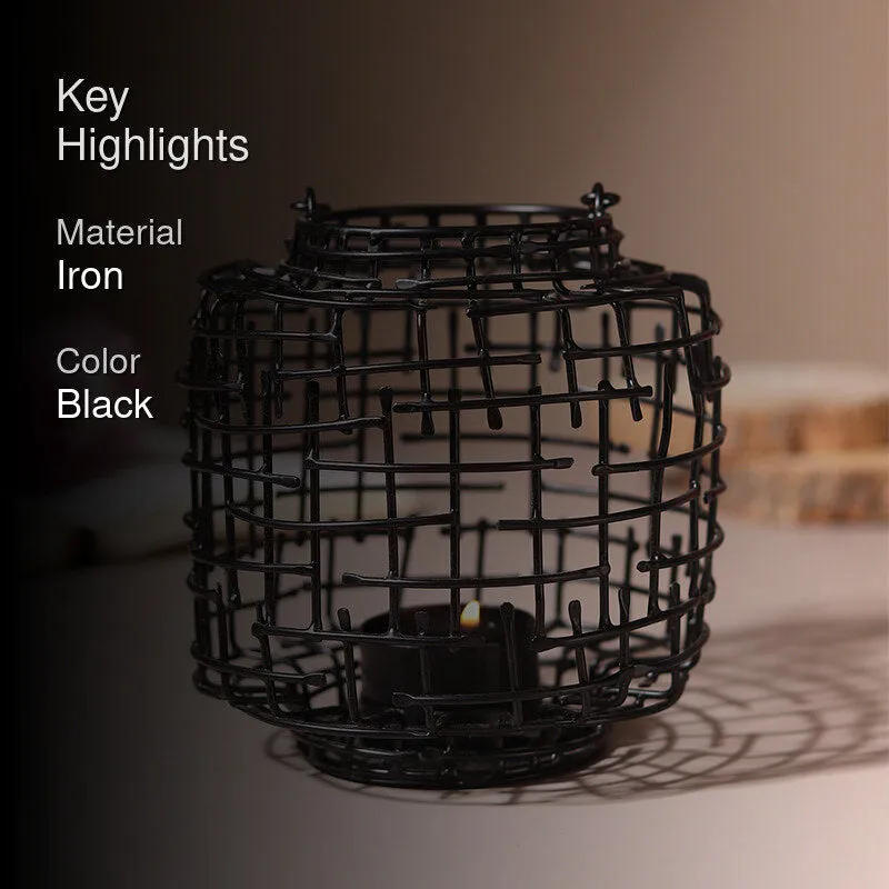 Armon Tealight Candle Holder - Black media 2