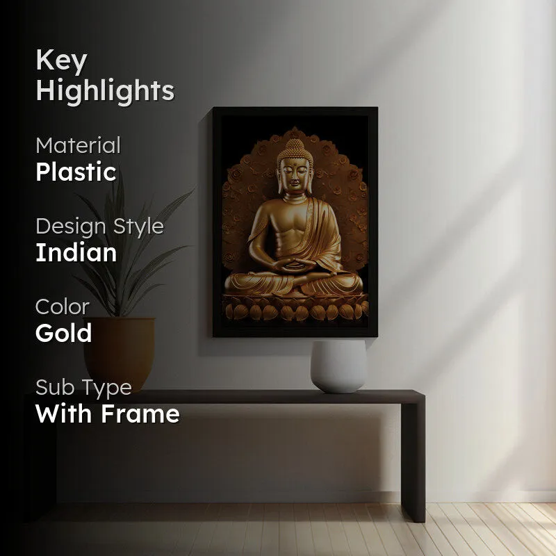 Seraphic Vision Buddha Wall Painting media 2