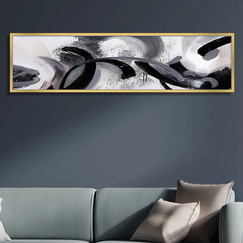 Ink Swirls Canvas Wall Art media 1