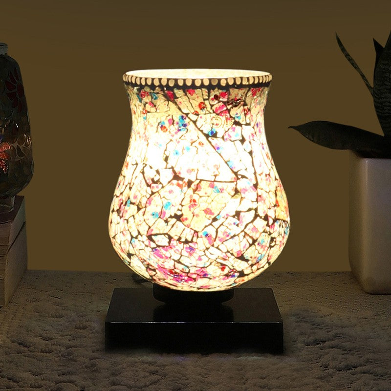 Aurelle Mosaic Glass Table Lamp - Multicolor