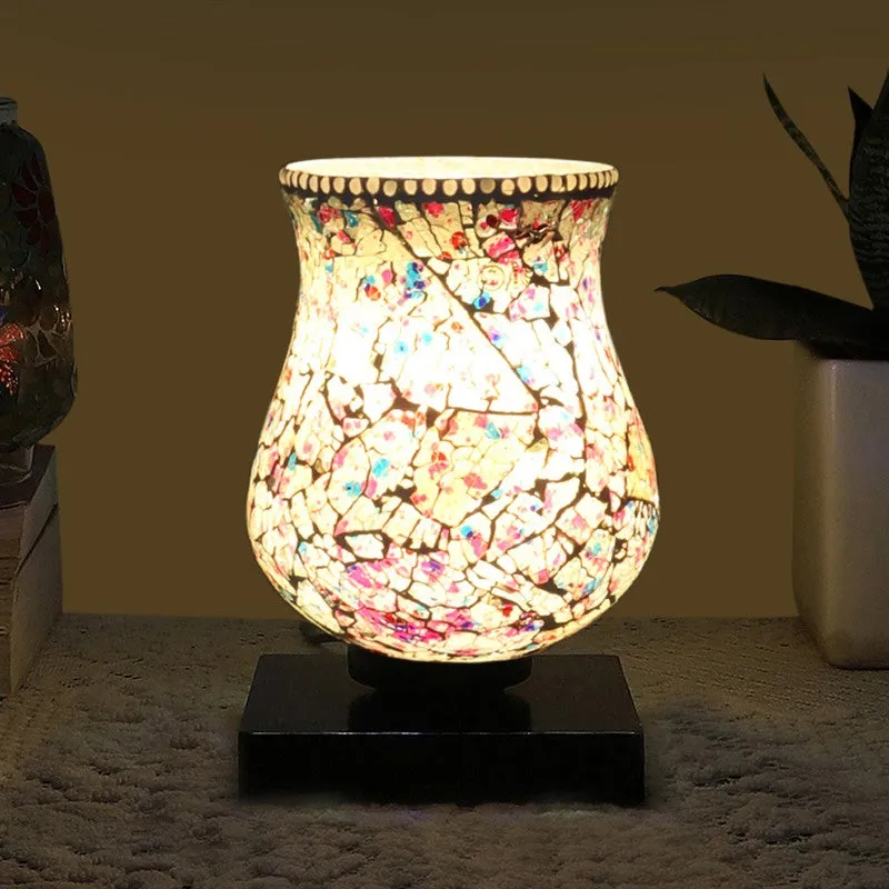 Aurelle Mosaic Glass Table Lamp - Multicolor media 1