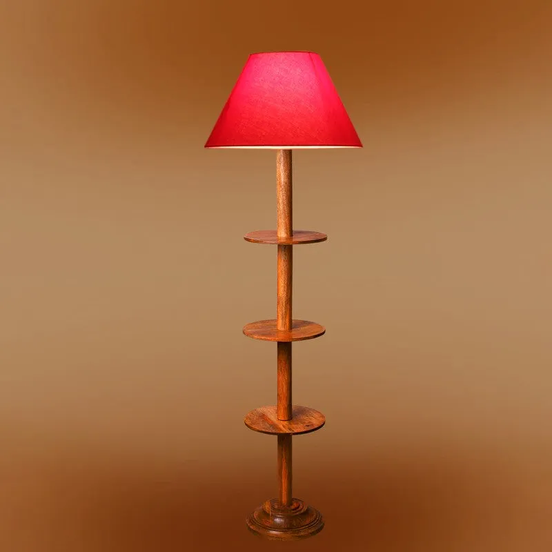 EclipseNova Light Wooden Floor Lamp - Red media 7