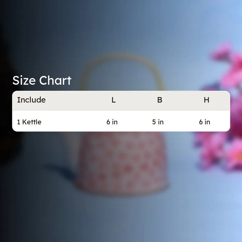 Ibis Floral Teapot - Peach media 6