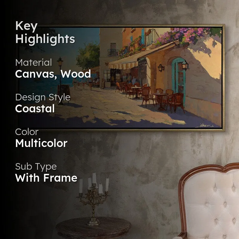 Seaward Elegance Canvas Wall Painting With Frame media 2
