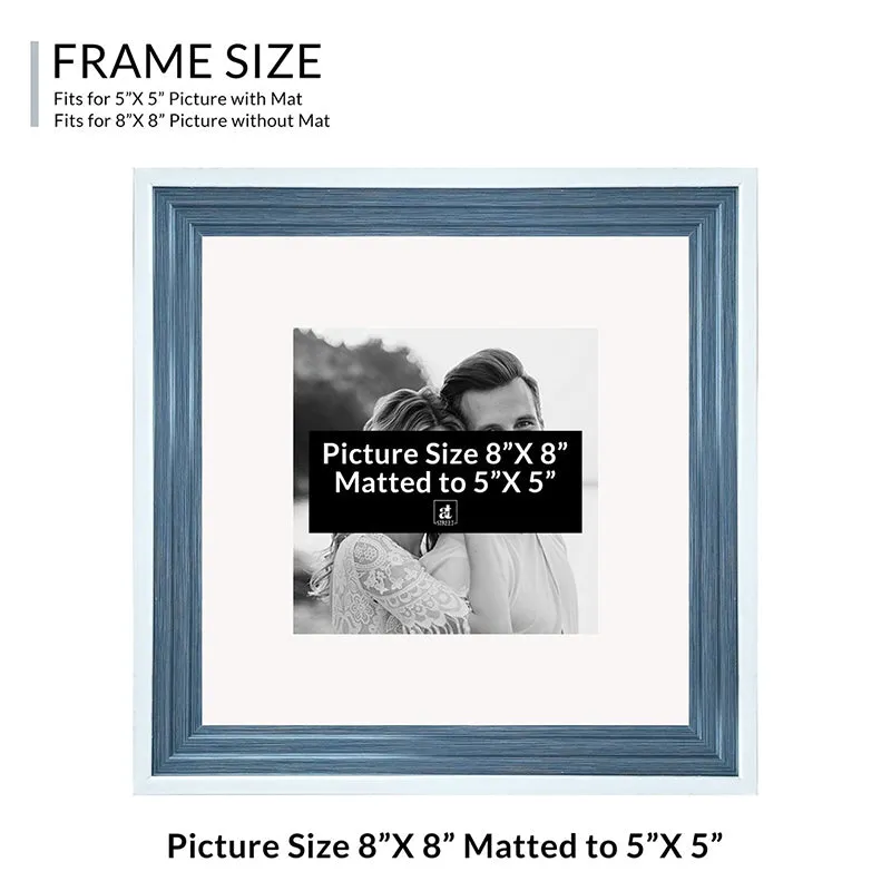 Time & Timber Lite Photo Frame (Blue) - Set Of Four media 8