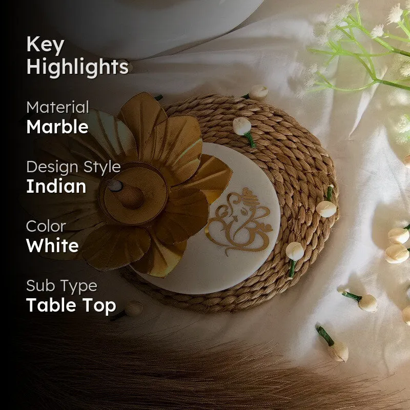 Pranika Tea Light Candle Holder - White media 2