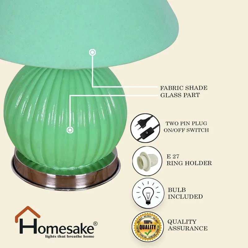 Glacera Glow Glass Table Lamp - Green media 6
