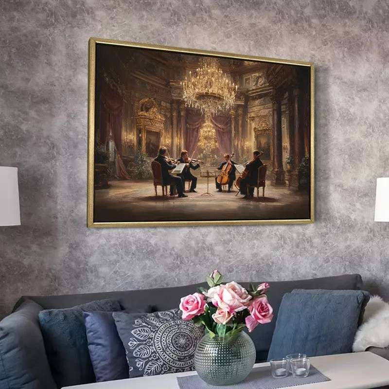 Royal Chamber Canvas Wall Painting With Frame media 6