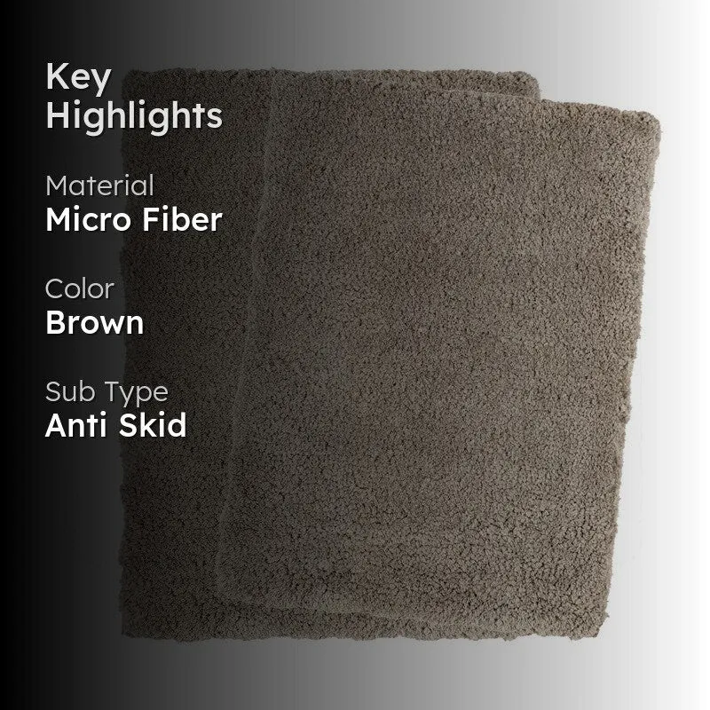 SoakShield Bathmat ( brown ) - Set Of Two media 2