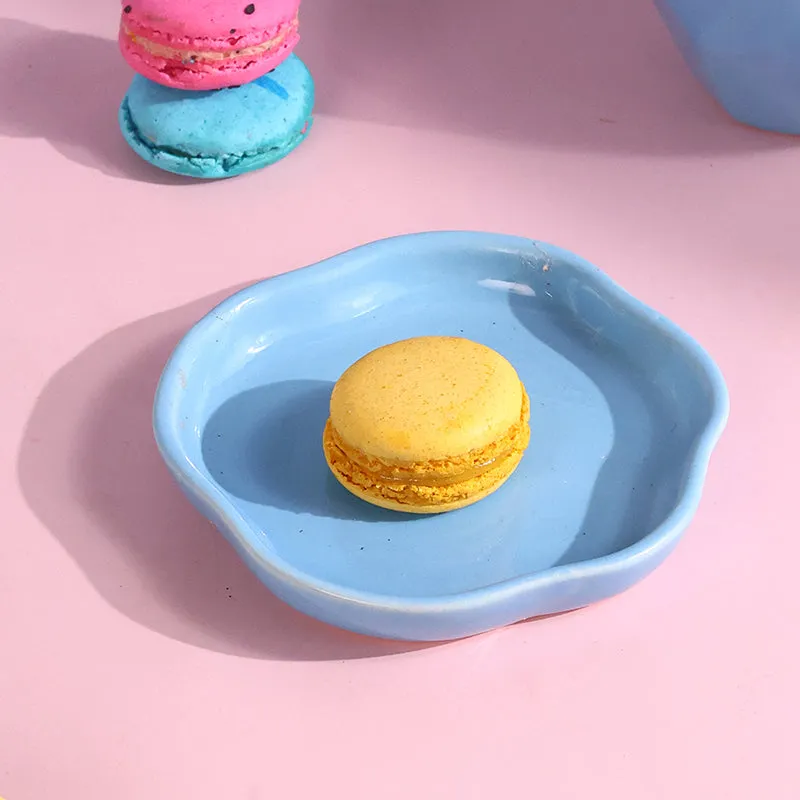 Fiorella Ceramic Quarter Plate - Blue media 1