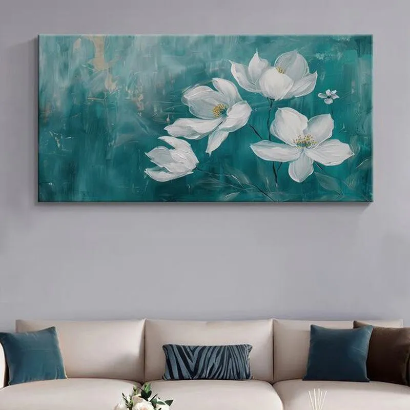 Magnolia Bloom Poly Canvas Wall Painting media 1