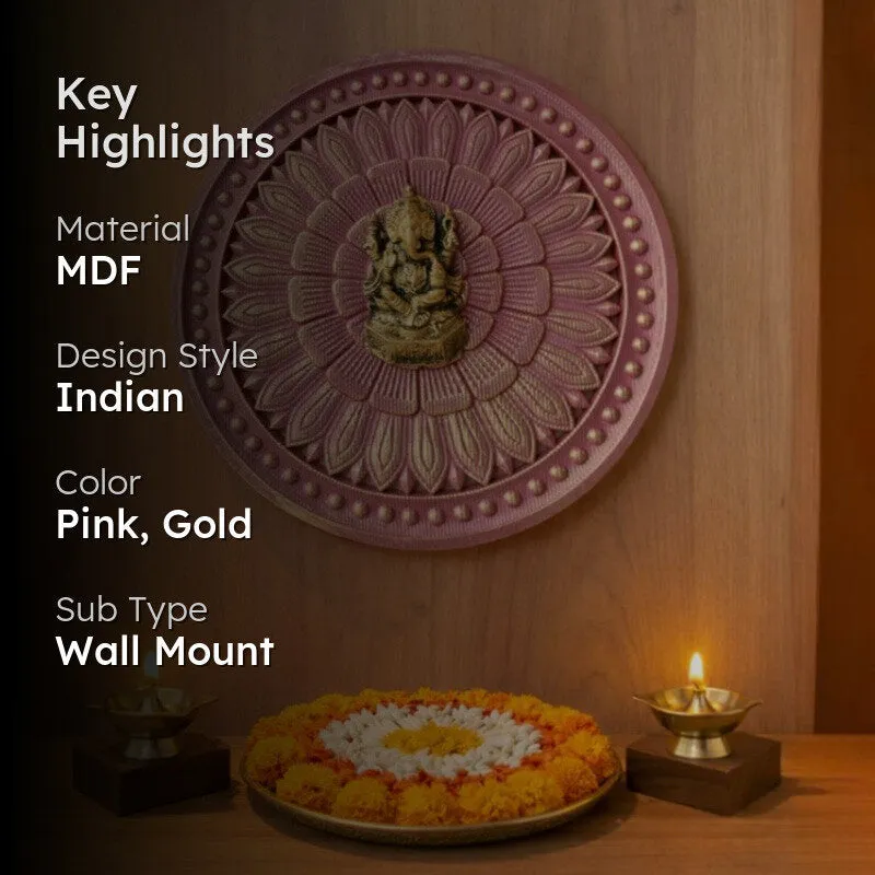 Gajanan Floral MDF Wall Accent media 2