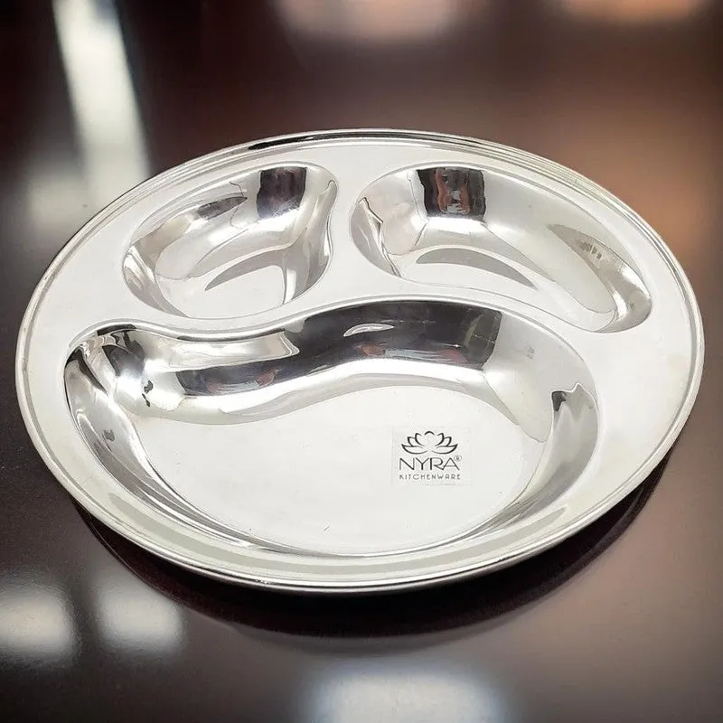 Servia Stainless Steel Dinner Plate - Set Of Four media 7