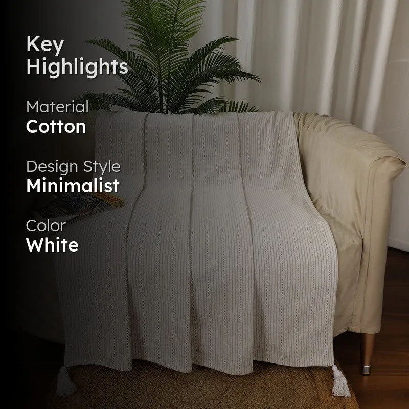 Stripe Haven Cotton Throw media 2