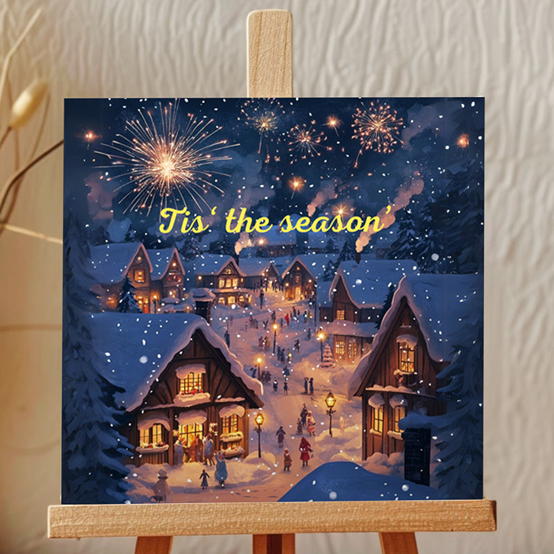 Season's Joy Canvas Showpiece