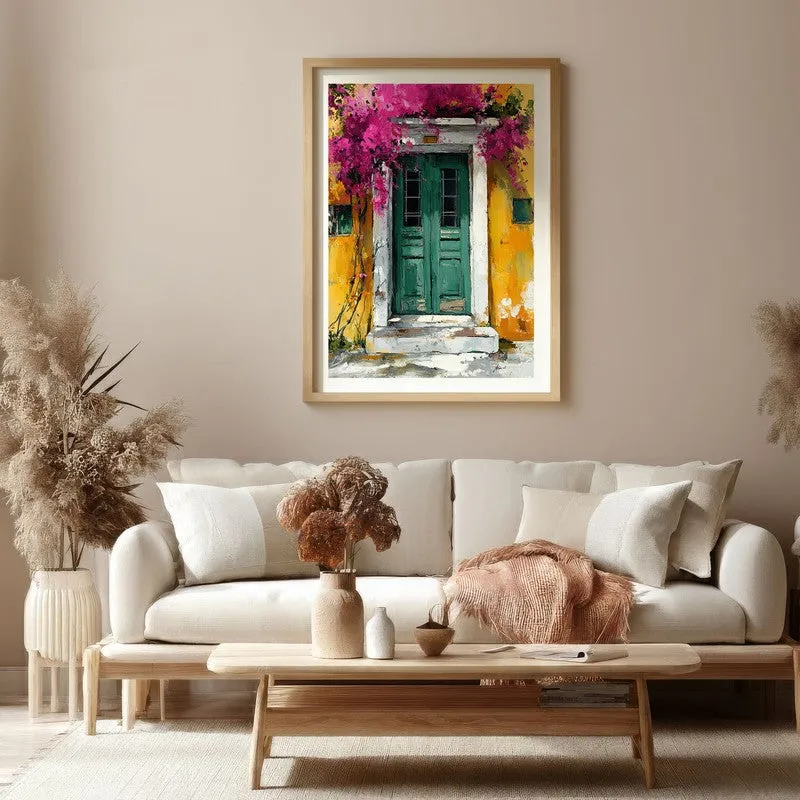 Eloria Canvas Wall Painting With Brown Frame media 4