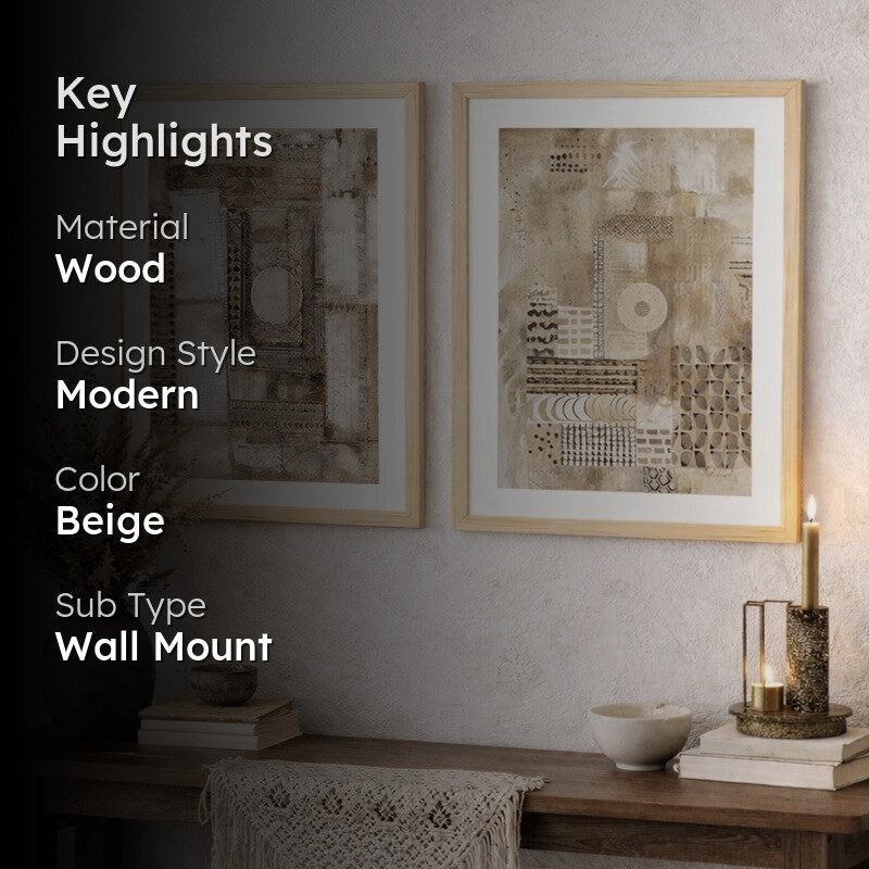 Elarrra Wall Art With Frame - Set Of Two media 2